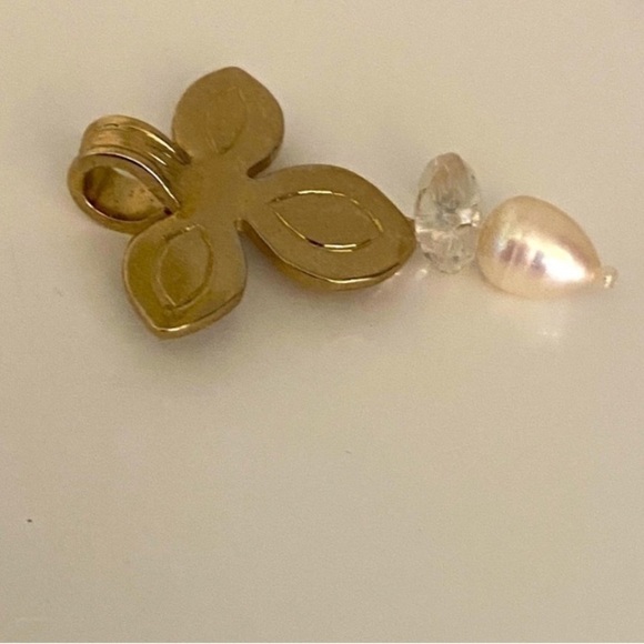 Fleur de Lis Genuine Opal Drop Pendant Hand Crafted by Charles Pickerny 1997 - Picture 9 of 9